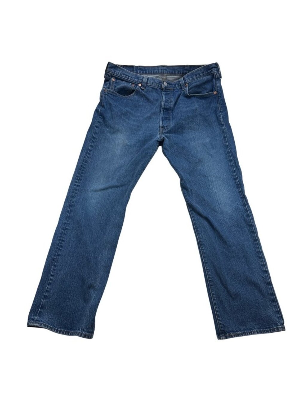 Levi Strauss 501 Original Fit Button Fly Blue Denim Jeans Mens Size‎ 38x30